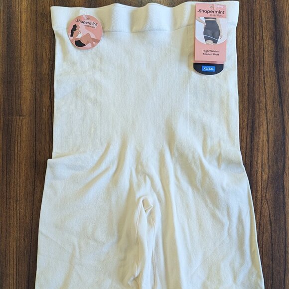 NWT Shapermint Essentials Cream (Sand) High Waisted Shaper Short. Size XL/2XL - Picture 1 of 6